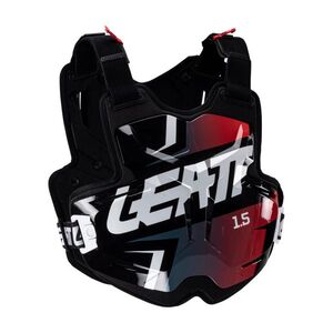 LEATT hát- és mellkasvédő - CHEST PROTECTOR TORQUE 1.5 - fekete/piros kép