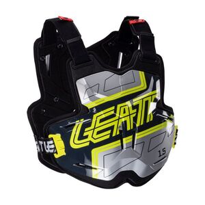 LEATT hát- és mellkasvédő - CHEST PROTECTOR TORQUE 1.5 - fekete/sárga kép