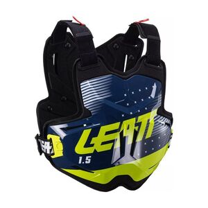 LEATT hát- és mellkasvédő - CHEST PROTECTOR 1.5 TORQUE - fekete/kék/sárga kép