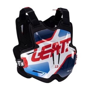 LEATT hát- és mellkasvédő - CHEST PROTECTOR TORQUE 1.5 - fekete/kék kép