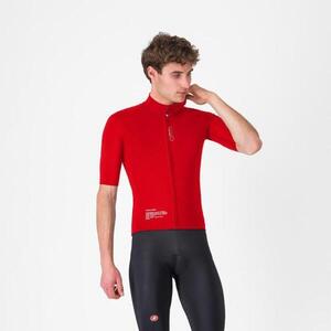 CASTELLI Kerékpáros szélálló dzseki - DO.DI.CI. SHORT SLEEVE - piros kép