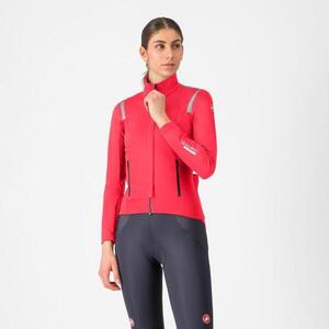CASTELLI Kerékpáros dzseki béléssel - PERFETTO ROS 3 W - piros kép