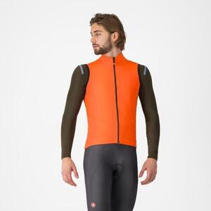 CASTELLI Kerékpáros mellény - PERFETTO AIR - narancssárga kép