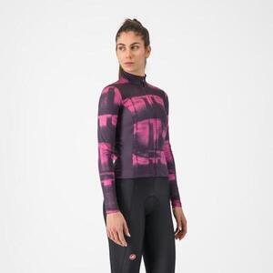 CASTELLI Hosszú ujjú kerékpáros mez - BLUR THERMAL - fekete/lila kép