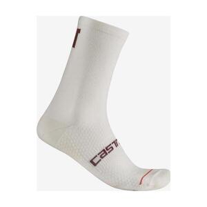 CASTELLI Klasszikus kerékpáros zokni - COMO 15 W - fehér kép