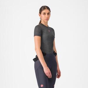 CASTELLI Rövid ujjú kerékpáros póló - MEDIO BASE LAYER W - szürke kép