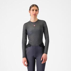 CASTELLI Hosszú ujjú kerékpáros póló - FLANDERS 2 WARM W - szürke kép