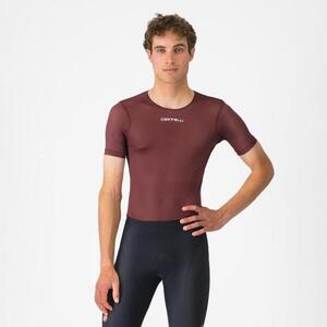 CASTELLI Rövid ujjú kerékpáros póló - PRO MESH 2.0 - bordó kép