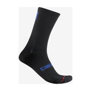 CASTELLI Klasszikus kerékpáros zokni - COMO 15 W - fekete kép