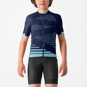 CASTELLI Rövid ujjú kerékpáros mez - AERO KID - kék kép
