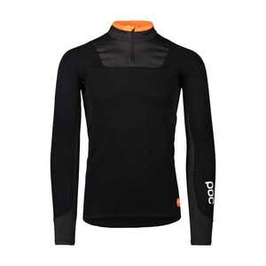 POC Hosszú ujjú kerékpáros póló - RESISTANCE LAYER JERSEY - narancssárga/fekete kép