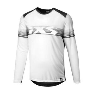 IXS Hosszú ujjú kerékpáros mez nyári - TRIGGER LITE 1.1 - fehér/fekete kép