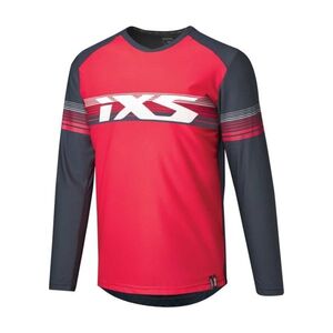 IXS Hosszú ujjú kerékpáros mez nyári - TRIGGER LITE 1.1 KIDS - piros/kék kép