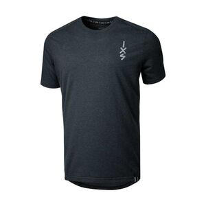 IXS Rövid ujjú kerékpáros póló - FLOW 1.0 TECH TEE - fekete kép