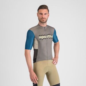 SPORTFUL Rövid ujjú kerékpáros mez - SUPERGIARA LOGO - kék/szürke kép