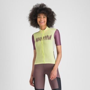 SPORTFUL Rövid ujjú kerékpáros mez - SUPERGIARA LOGO W - sárga/bordó kép