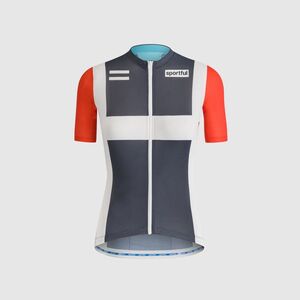 SPORTFUL Rövid ujjú kerékpáros mez - CLASSIC HERITAGE W - kék/fehér/piros kép