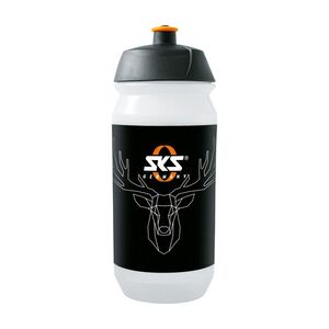 SKS Kerékpáros palack vízre - DEER`S HEAD - fehér/fekete kép