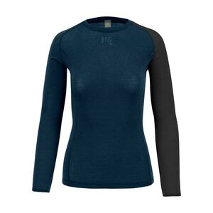 KARPOS Hosszú ujjú kerékpáros póló - DINAMICO MERINO 130 W - kék/fekete kép