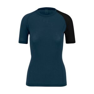 KARPOS Rövid ujjú kerékpáros póló - DINAMICO MERINO 130 W - kék/fekete kép