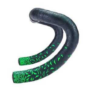 SUPACAZ owijka na kierownicę - SUPER STICKY KUSH - fekete/zöld kép