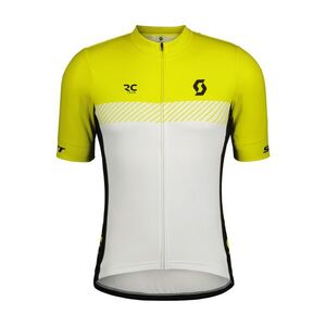 SCOTT Rövid ujjú kerékpáros mez - RC TEAM - sárga/fehér kép