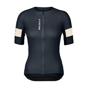 SCOTT Rövid ujjú kerékpáros mez - ENDURANCE PRO W - kék/fehér kép