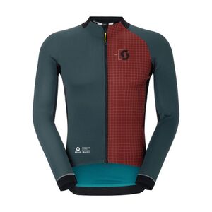 SCOTT Kerékpáros szélálló dzseki - RC PRO WARM GTX WS-REMIX - zöld/piros kép