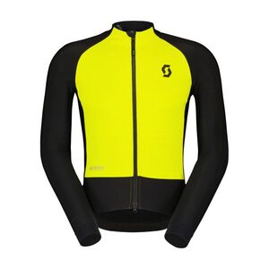 SCOTT Kerékpáros szélálló dzseki - RC PRO WARM HYBRID GTX WS - fekete/sárga kép