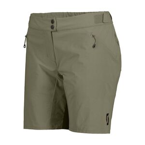 SCOTT Rövid kerékpáros nadrág kantár nélkül - ENDURANCE LS/FIT W/PAD W - zöld kép