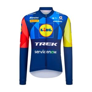 SANTINI Hosszú ujjú kerékpáros mez nyári - LIDL TREK 2026 FAN LINE kép