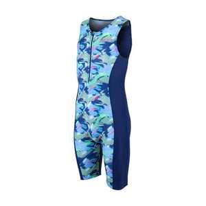 ZONE3 Kerékpáros overall - KID'S DIGITAL PRINT TRISUIT - kék kép
