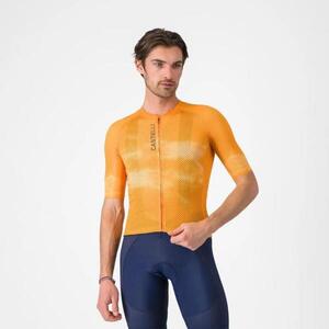 CASTELLI Rövid ujjú kerékpáros mez - CLIMBER'S A/C - narancssárga kép