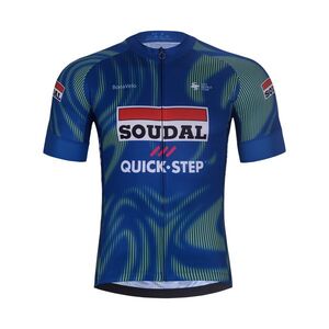 BONAVELO Rövid ujjú kerékpáros mez - SOUDAL-QUICKSTEP 2026 - kék/zöld kép