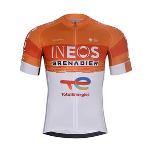BONAVELO Rövid ujjú kerékpáros mez - INEOS GRENADIERS 2026 - narancssárga/fehér kép