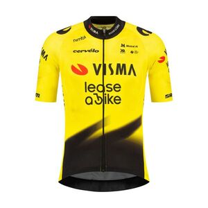 RAPIDGEAR Rövid ujjú kerékpáros mez - REPLICA VISMA 2026 - sárga/fekete kép