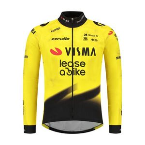 RAPIDGEAR Hosszú ujjú kerékpáros mez nyári - REPLICA VISMA 2026 - sárga/fekete kép