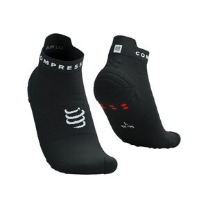 COMPRESSPORT Kerékpáros bokazokni - PRO RACING SOCKS V4.0 RUN - fekete kép