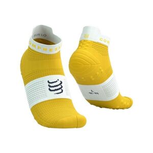 COMPRESSPORT Kerékpáros bokazokni - PRO RACING SOCKS V4.0 RUN - sárga kép