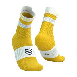 COMPRESSPORT Klasszikus kerékpáros zokni - PRO RACING SOCKS V4.0 RUN - sárga kép