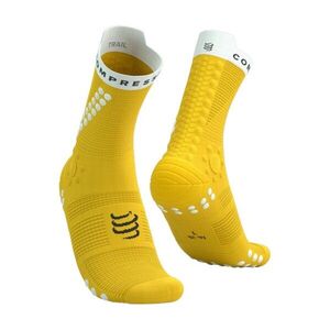 COMPRESSPORT Klasszikus kerékpáros zokni - PRO RACING SOCKS V4.0 TRAIL - sárga kép
