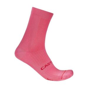 CASTELLI Klasszikus kerékpáros zokni - ESPRESSO 2 W - rózsaszín kép