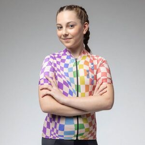 ALÉ Rövid ujjú kerékpáros mez - MULTIVERSO 2.0 KID - színes kép