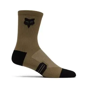 FOX Klasszikus kerékpáros zokni - 6" RANGER - barna/fekete kép