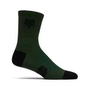 FOX Klasszikus kerékpáros zokni - 6" RANGER - zöld/fekete kép