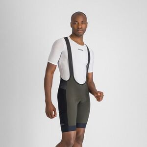 SPORTFUL Rövid kerékpáros nadrág kantárral - SUPERGIARA 2 - zöld/fekete kép