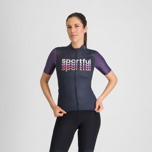 SPORTFUL Rövid ujjú kerékpáros mez - SUPERGIARA LOGO 2 - kék/lila kép