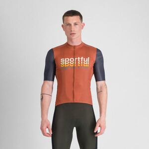 SPORTFUL Rövid ujjú kerékpáros mez - SUPERGIARA 2 - narancssárga/kék kép