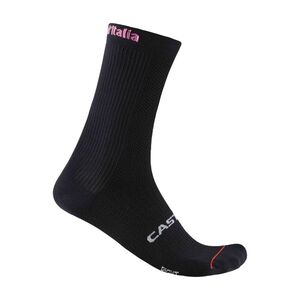 CASTELLI Klasszikus kerékpáros zokni - GIRO LOGO 18 - fekete kép