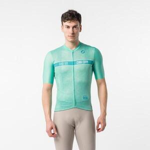 CASTELLI Rövid ujjú kerékpáros mez - GIRO109 CIMA COPPI - zöld kép
